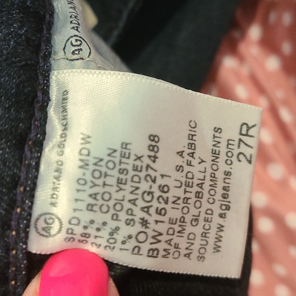 AG Adriano Goldschmied the stilt cigarette leg denim skinny jeans like new - Picture 8 of 8